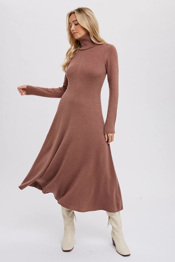 Sweater Maxi Dress-Dress-Bluivy-S-MOCHA-Urbanheer