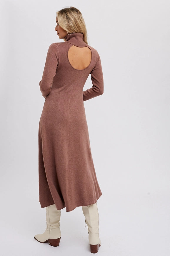 Sweater Maxi Dress-Dress-Bluivy-S-MOCHA-Urbanheer