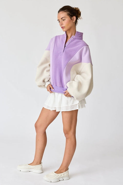 Sweatshirt Lavender Multi-Sweatshirt-Papermoon-S-Urbanheer
