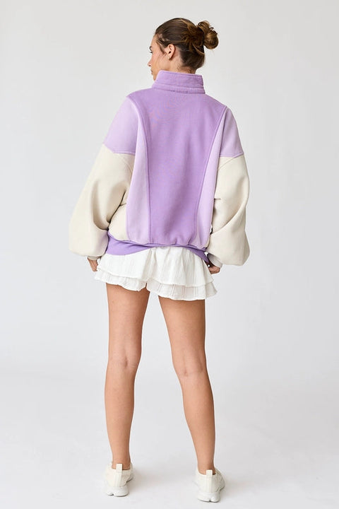 Sweatshirt Lavender Multi-Sweatshirt-Papermoon-S-Urbanheer