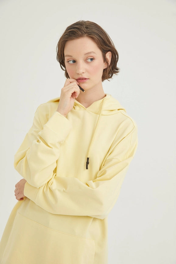 Sweatshirt Yellow 100% Cotton-Sweatshirt-SAARADE-standard-yellows-Urbanheer