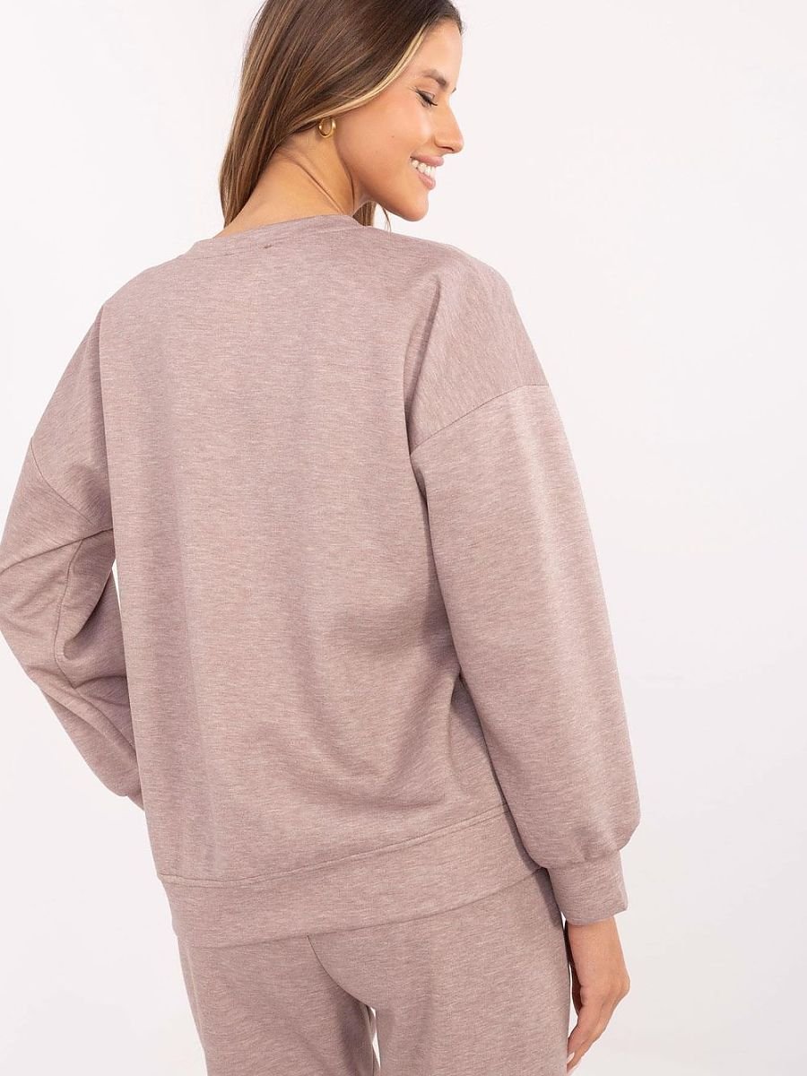 Sweatshirt model 207030 Italy Moda-Sweatshirts for Women-Italy Moda-beige-one-size-fits-all-Urbanheer