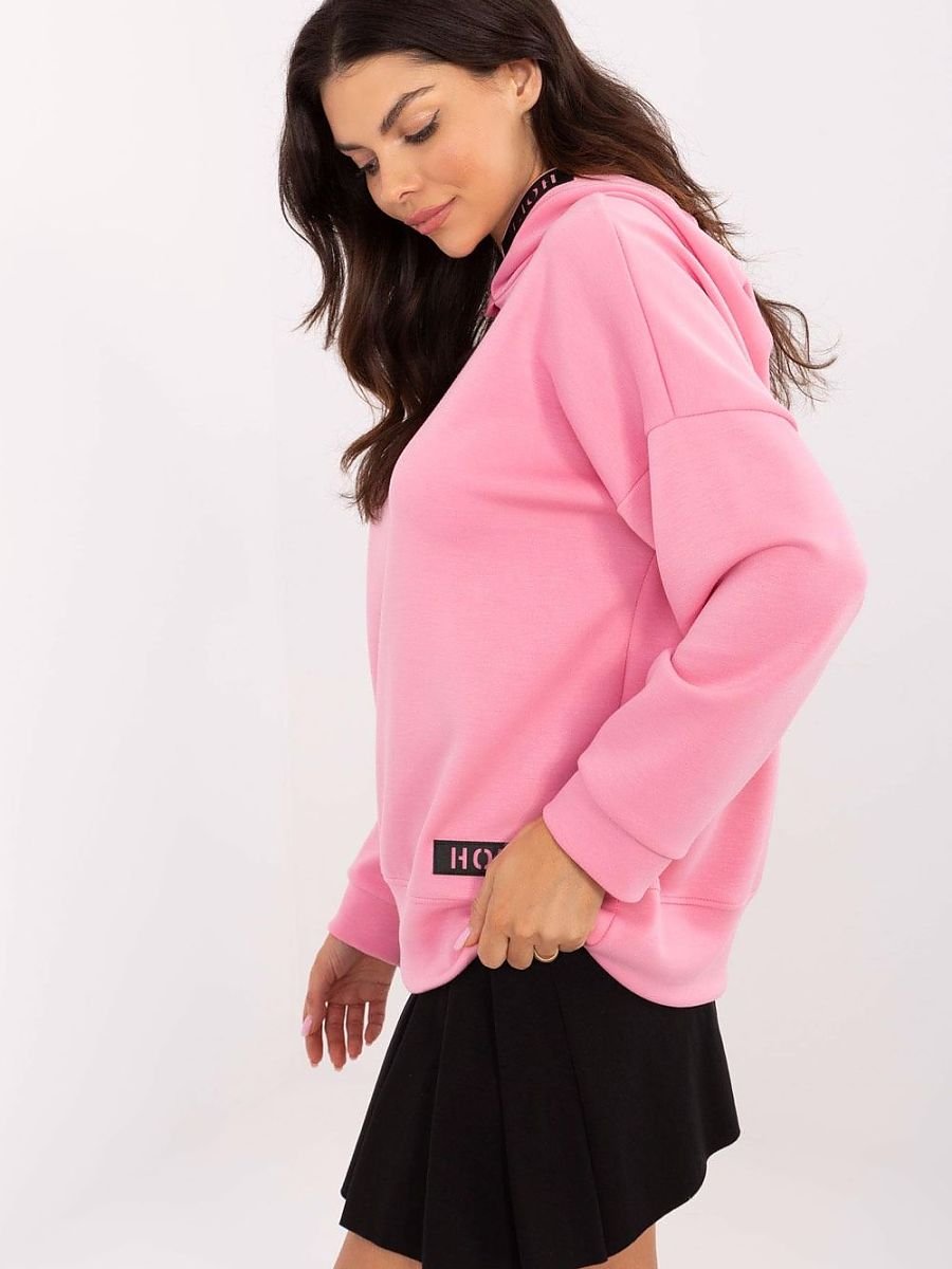 Sweatshirt model 207674 Italy Moda-Sweatshirts for Women-Italy Moda-pink-one-size-fits-all-Urbanheer