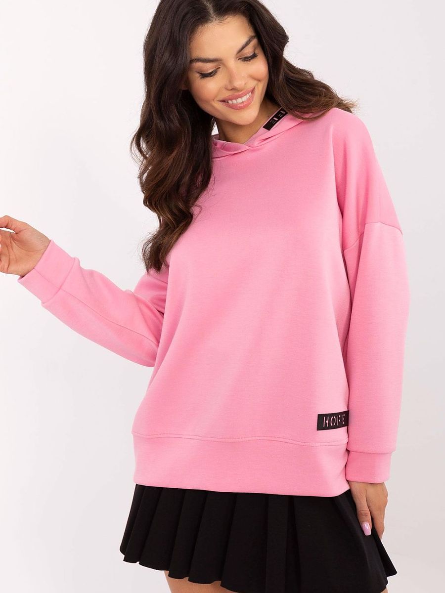 Sweatshirt model 207674 Italy Moda-Sweatshirts for Women-Italy Moda-pink-one-size-fits-all-Urbanheer