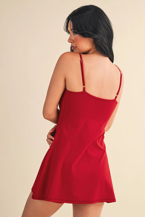 Sweetheart Dress - Cherry