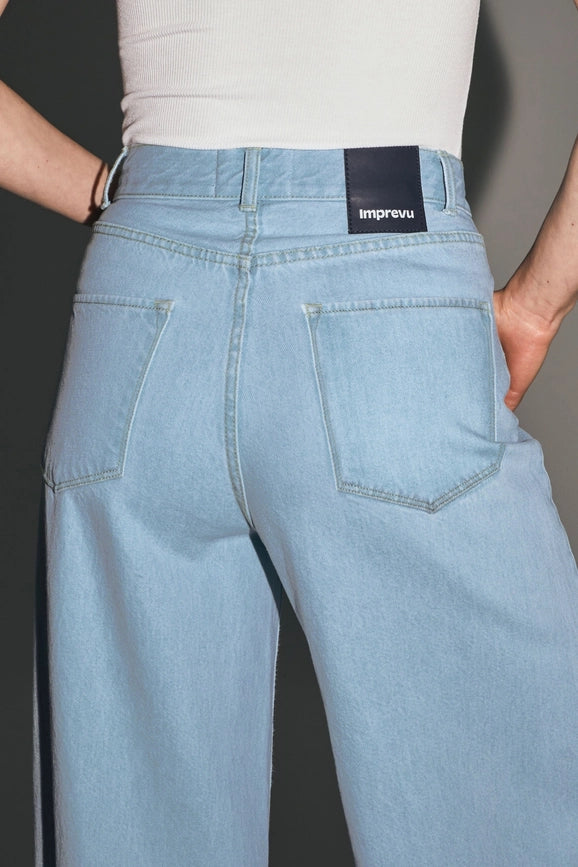 Swiggy Palazzo Light Blue Jeans-Jeans-IMPREVU-XS-Urbanheer