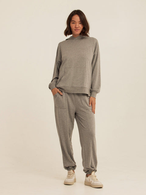 Sylvie Modal Terry Oversized Pullover Hoodie