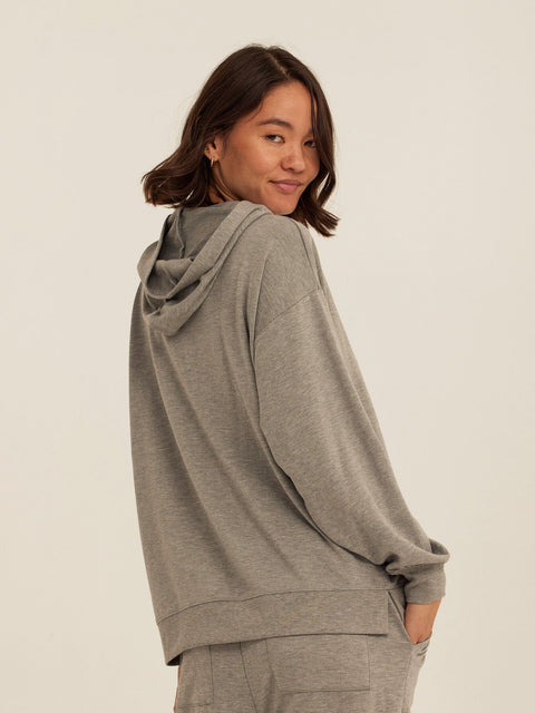 Sylvie Modal Terry Oversized Pullover Hoodie