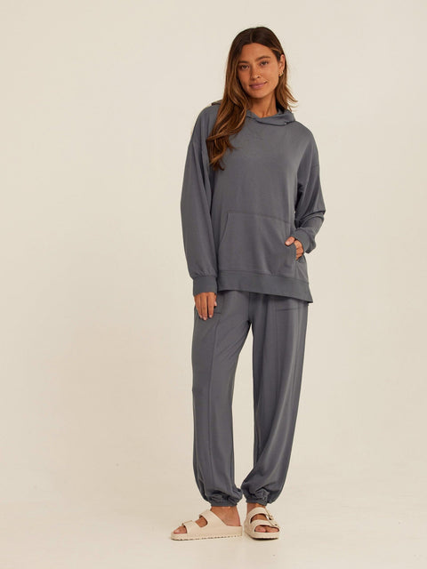 Sylvie Modal Terry Oversized Pullover Hoodie