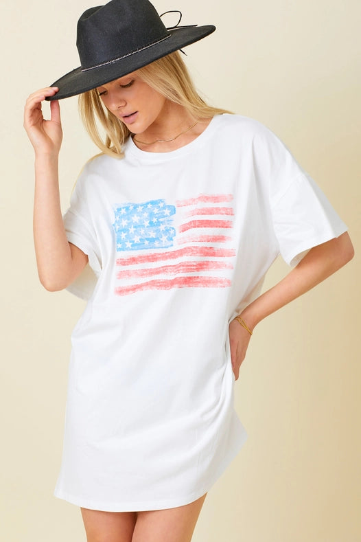 T Shirt Dress-Dress-Baevely by Wellmade USA-S-Urbanheer