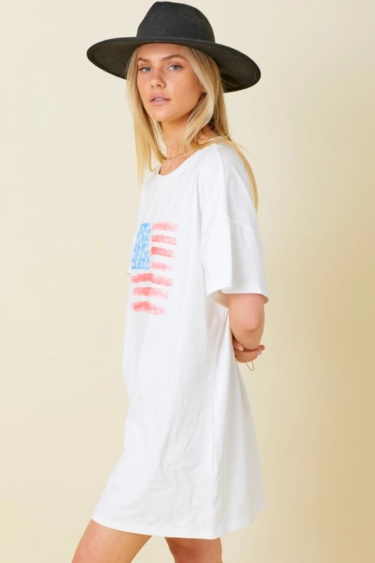 T Shirt Dress-Dress-Baevely by Wellmade USA-S-Urbanheer
