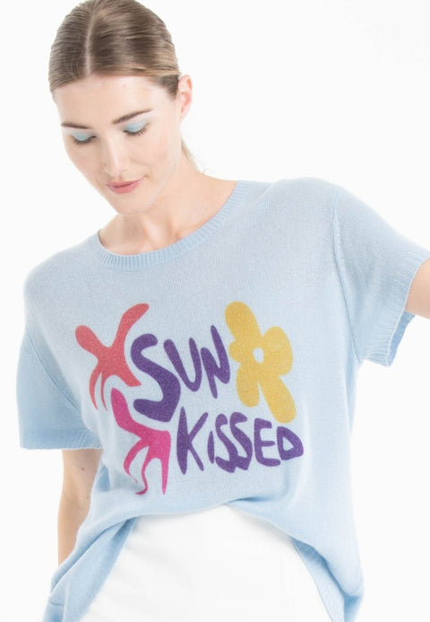 T-shirt col rond en cachemire baby blue imprimé femme - KELLY 18-col rond femme-Studio Cashmere8-S-M-SC8-01099-baby blue/imprimé-Urbanheer