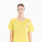T-shirt col rond en cachemire jaune fluo brodé femme - KELLY 15-col rond femme-Studio Cashmere8-S-M-SC8-01096-jaune fluo/imprimé-Urbanheer