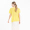 T-shirt col rond en cachemire jaune fluo brodé femme - KELLY 15-col rond femme-Studio Cashmere8-S-M-SC8-01096-jaune fluo/imprimé-Urbanheer