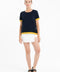 T-shirt col rond ultrafin cachemire et laine bleu marine/ jaune femme - KELLY 1-col rond femme-Studio Cashmere8-S-M-SC8-01011-bleu marine/jaune-Urbanheer
