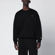 TATRAS Black cotton sweatshirt with embroidered logo