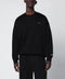 TATRAS Black cotton sweatshirt with embroidered logo