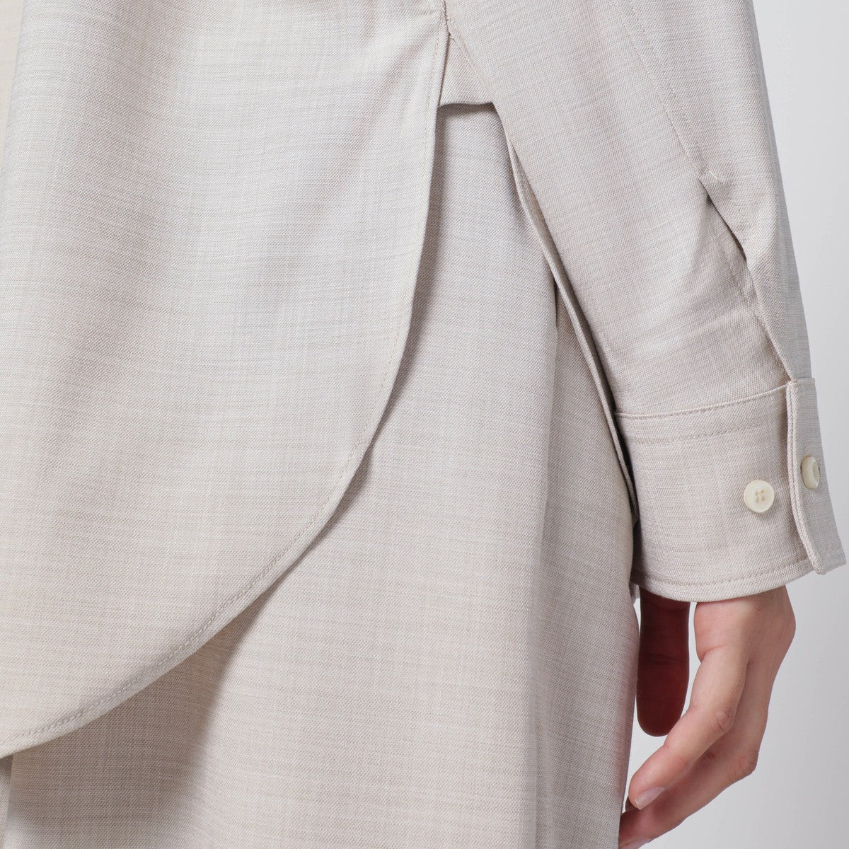 THE ANDAMANE Ivory Wendela oversized suit