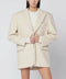 THE ANDAMANE Oversized ivory jacket in wool blend