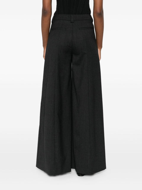 THE LATEST Thelatest Alma wool blend wide-leg trousers