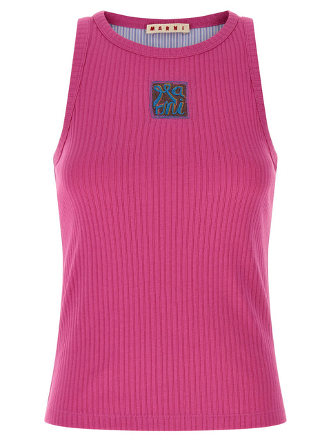 Marni Logo Patch Tank Top