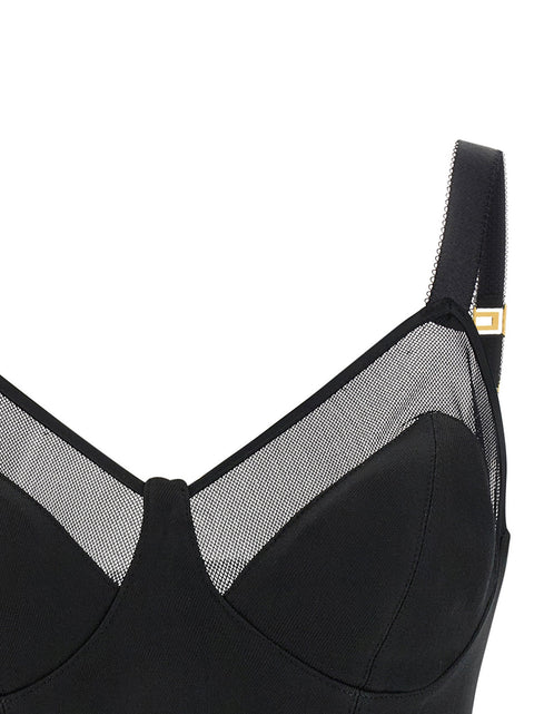 Elisabetta Franchi Cool Wool And Tulle Top