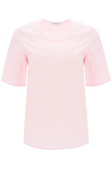 Lemaire Cotton T-Shirt Pink-Clothing T-shirts-Lemaire-Pink-34-Urbanheer
