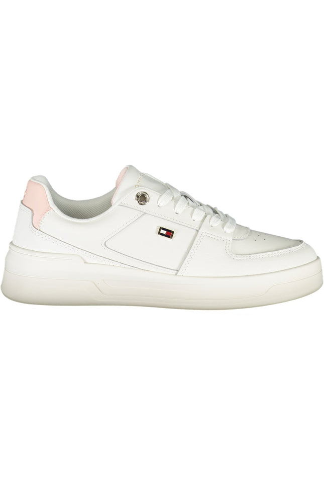 TOMMY HILFIGER WHITE WOMEN'S SPORTS SHOES-Sneakers-TOMMY HILFIGER-Urbanheer
