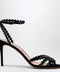 Aquazzura Tequila black sandals in suede with crystals