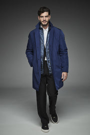 Men Semi-fitted cut parka TRAVELLER Navy-Parka-Henry Arroway-S-Navy-Urbanheer