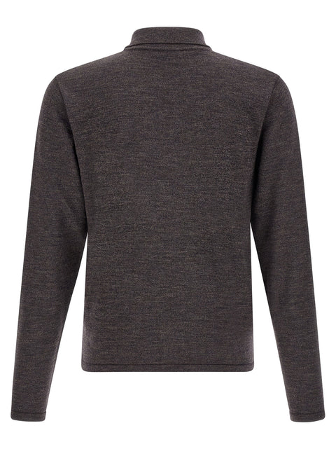 Lemaire Mouliné Wool Polo Shirt