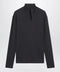 LEMAIRE Dark grey long-sleeved sweater with scarf detail