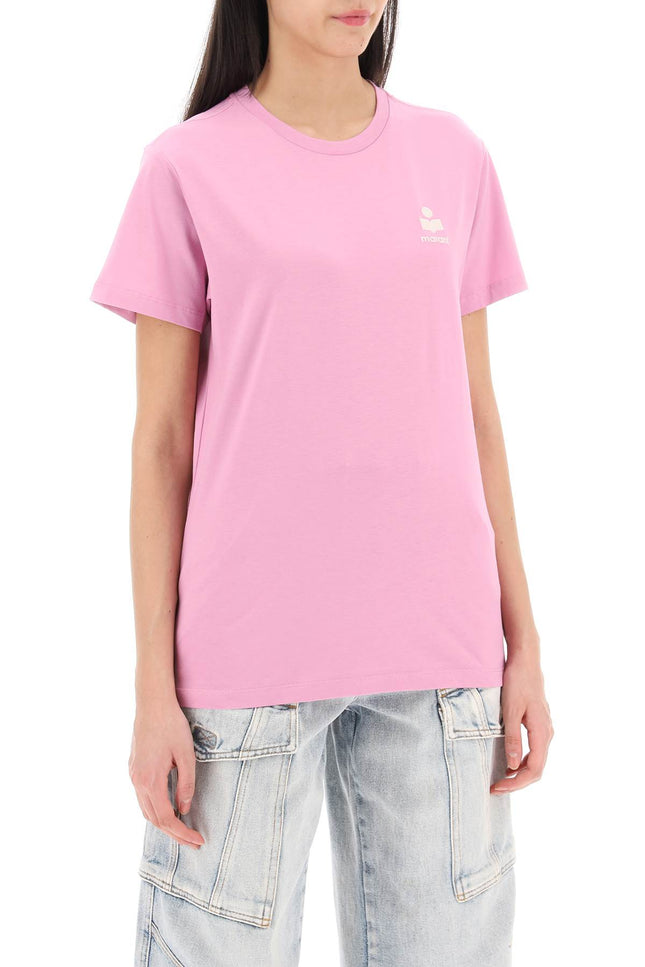Isabel Marant Etoile Aby Regular Fit T-Shirt Pink-T-Shirt-Marant ETOILE-Urbanheer