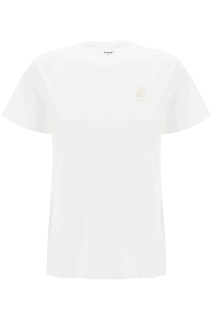 Isabel Marant Etoile Aby Regular Fit T-Shirt White-T-Shirt-Marant ETOILE-XS-Urbanheer