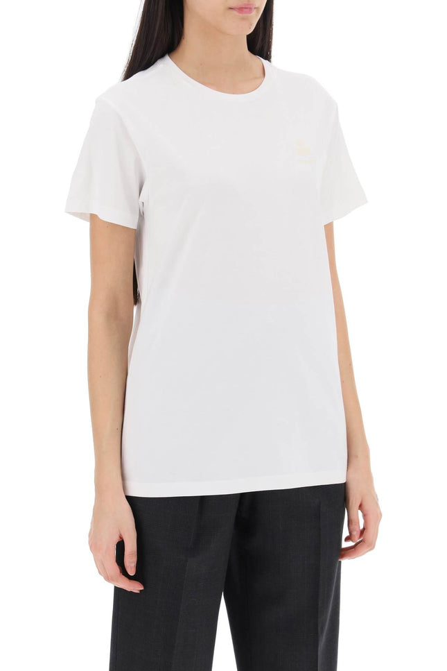 Isabel Marant Etoile Aby Regular Fit T-Shirt White-T-Shirt-Marant ETOILE-Urbanheer