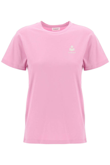 Isabel Marant Etoile Aby Regular Fit T-Shirt Pink-T-Shirt-Marant ETOILE-XS-Urbanheer