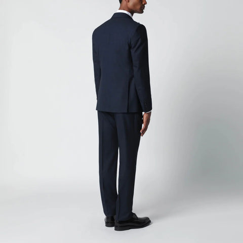 Tagliatore Blue wool single-breasted suit