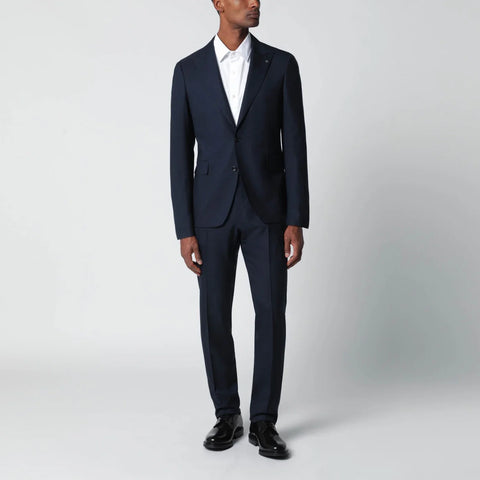Tagliatore Blue wool single-breasted suit