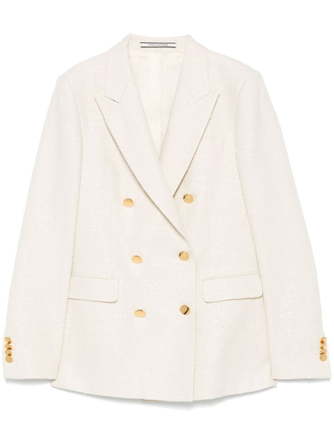 Tagliatore Cotton blend double-breasted jacket