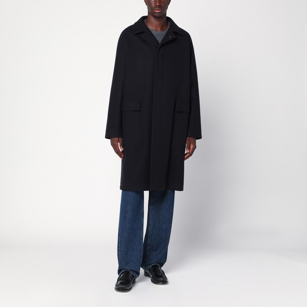 Tagliatore Loyds coat in black Tailor