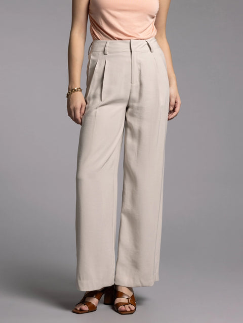 Tailored Wide Leg Pants - Lacy Pants