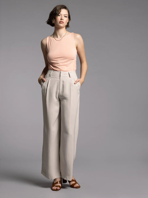 Tailored Wide Leg Pants - Lacy Pants