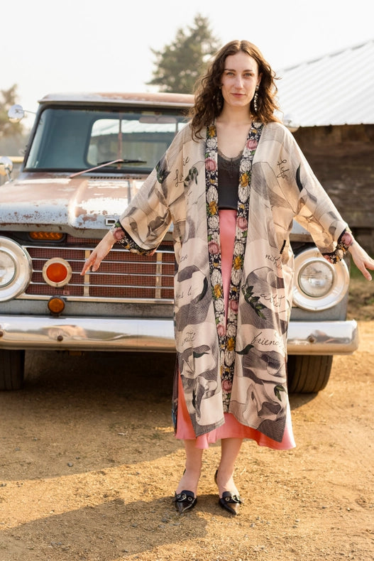 Take My Hand Bamboo Boho Kimono Duster Robe-Kimono-Market of Stars-length 118cm width 78 cm.-Urbanheer