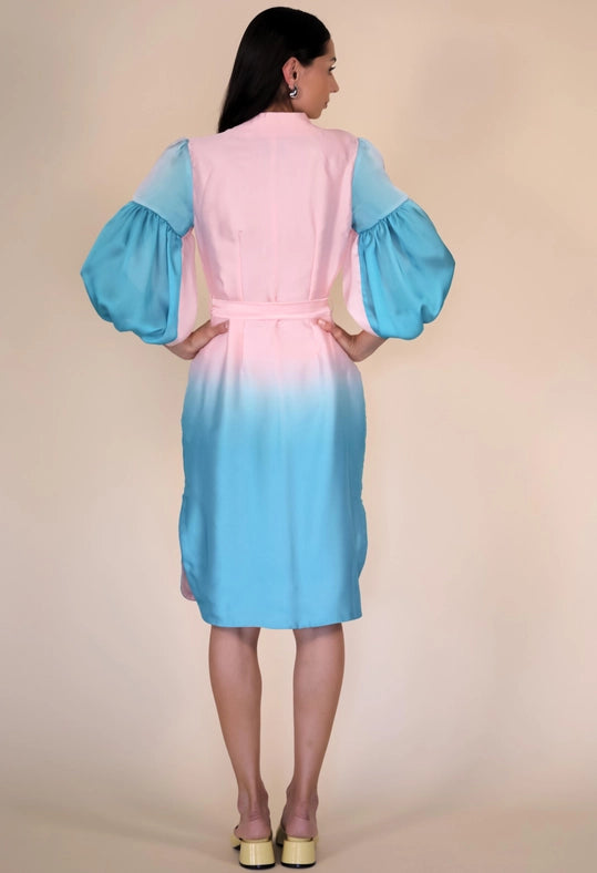 Tangier Ombre Midi Dress-Dress-Sandhya Garg-XS-Urbanheer