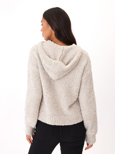 Tanisha Boucle Henley Hoodie