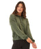 Tanisha Feather Fleece Henley Hoodie