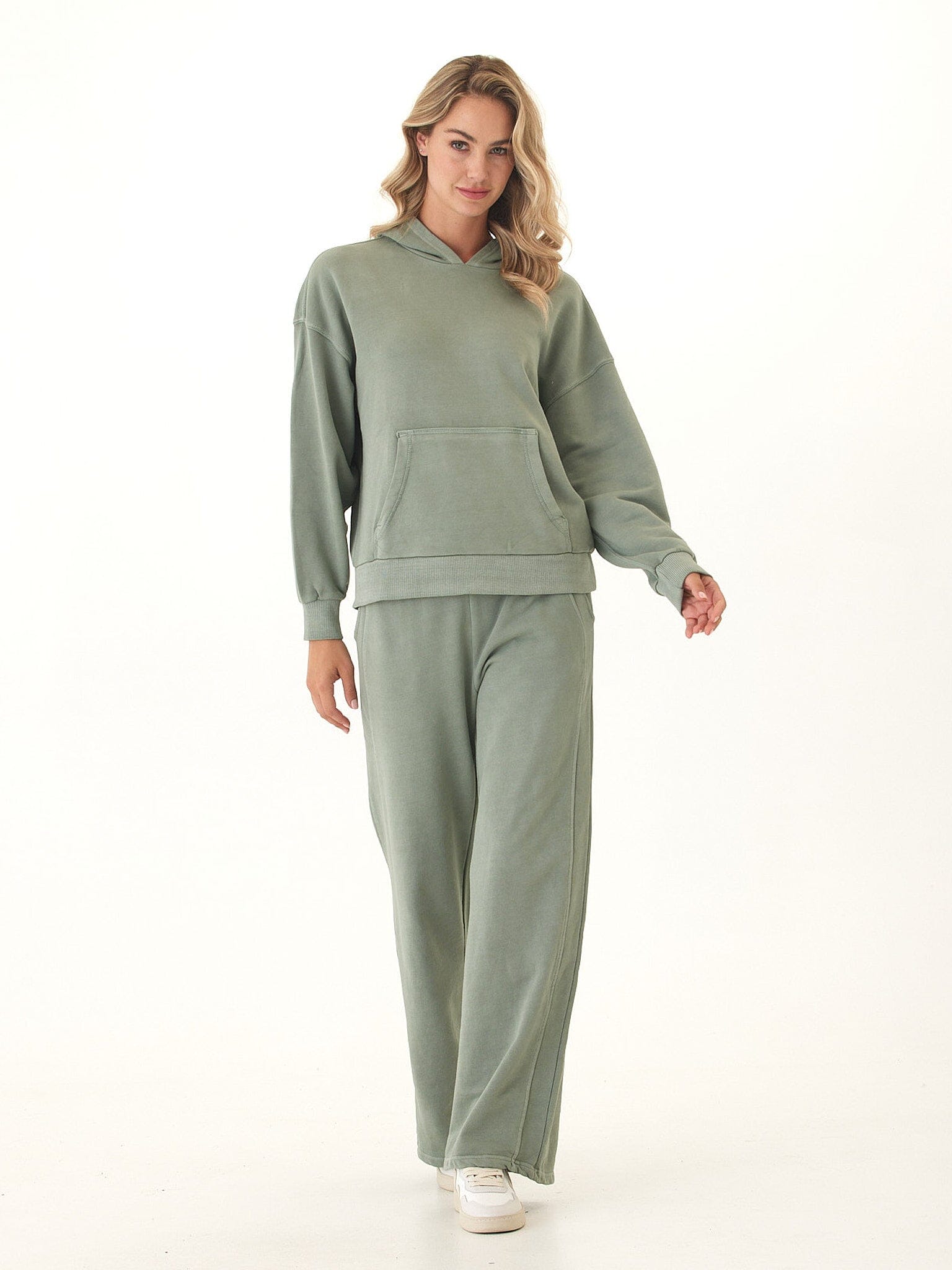 Tanya Mineral Wash Cotton Terry Pullover Hoodie