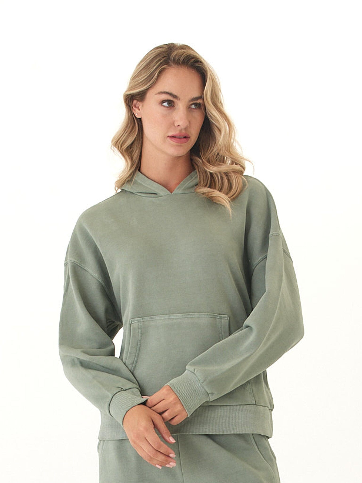 Tanya Mineral Wash Cotton Terry Pullover Hoodie
