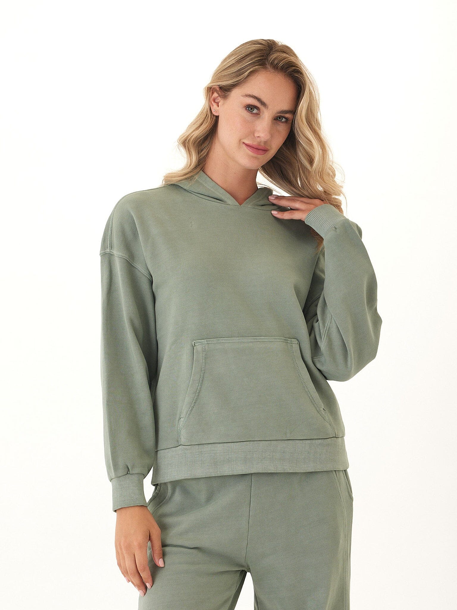 Tanya Mineral Wash Cotton Terry Pullover Hoodie