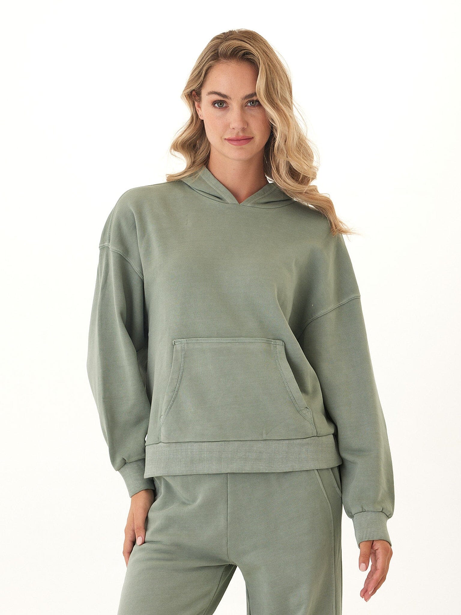 Tanya Mineral Wash Cotton Terry Pullover Hoodie